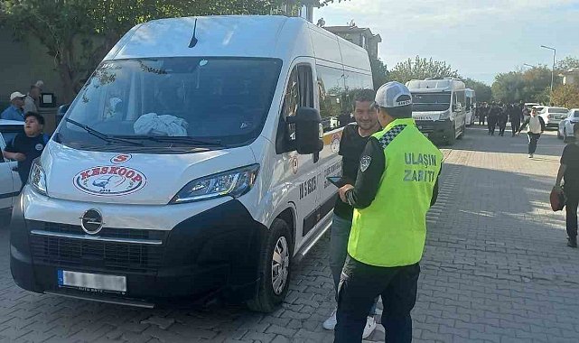 Büyükşehir'den okul servislerine denetim