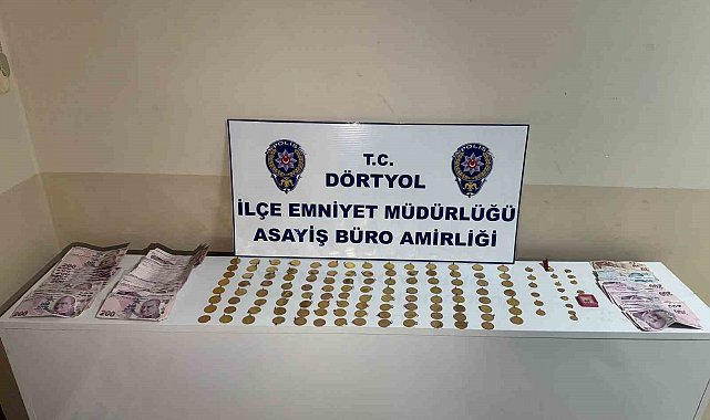 Çaldıkları altın dolu keseyi toprağa sakladılar