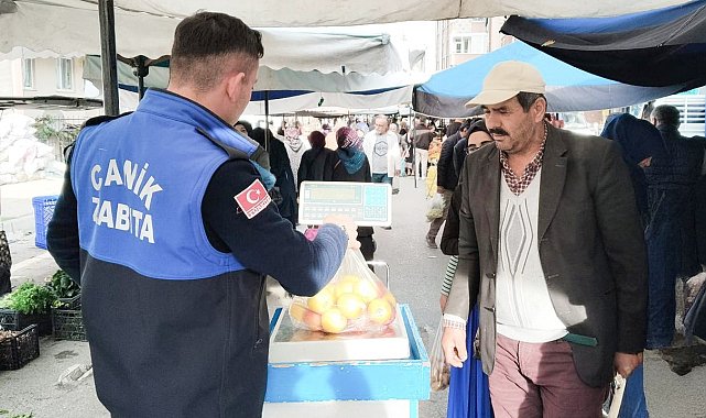 Canik'te semt pazarlarına yakın takip