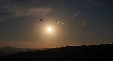 Çankırı'da kartpostallık gün batımı manzarası