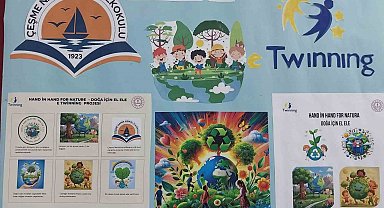 Çeşmeli öğrenciler, doğa dostu 'eTwinning' projesinde buluştu