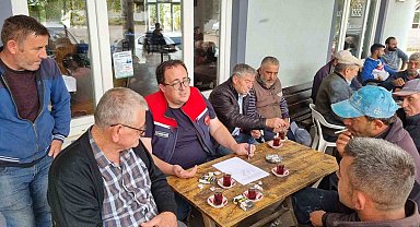 Çiftçiler hayvan hastalıkları ve salgın tedbirleri konusunda bilgilendirildi