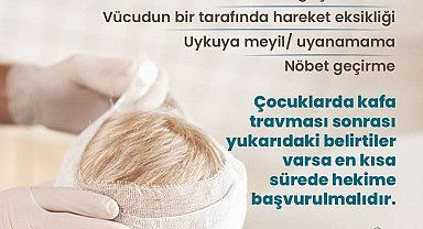 Çocuklarda kafa travmasına dikkat
