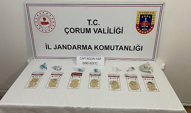 Çorum jandarmasından zehir tacirlerine geçit yok: 7 tutuklama