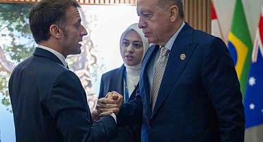 Cumhurbaşkanı Erdoğan, Fransa Cumhurbaşkanı Macron ile görüştü
