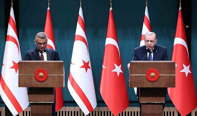 Cumhurbaşkanı Erdoğan: "Kıbrıs meselesine en gerçekçi çözümün Ada'da iki devletin bir arada var olmasından geçtiğine inanıyoruz"