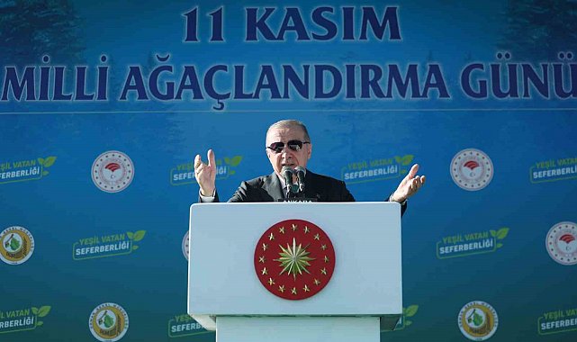 Cumhurbaşkanı Erdoğan: "Son 23 yılda 7 buçuk milyar fidan ve tohumu toprakla buluşturduk"