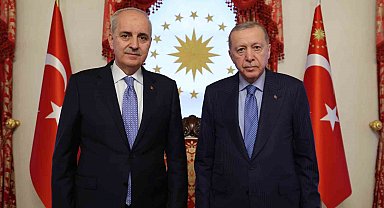 Cumhurbaşkanı Erdoğan, TBMM Başkanı Numan Kurtulmuş'u kabul etti