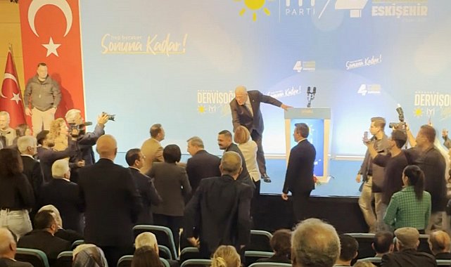 Dervişoğlu "Palanın öbür tarafını da kullanamayacağım" dedi, EBB Başkanı Ünlüce salonu terk etti