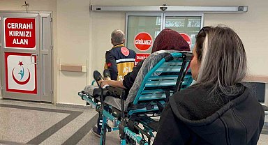 Devrilen elektrikli bisikletin sürücüsü yaralandı