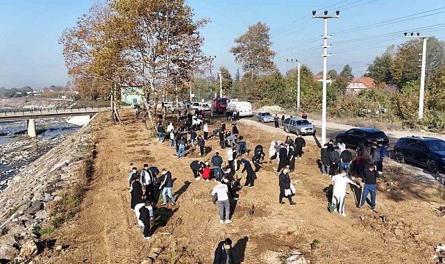 Düzce Üniversitesi'nden yeşil vatan için ağaçlandırma seferberliği