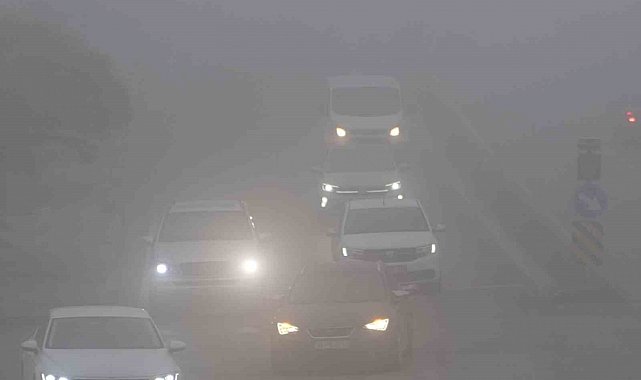 Edirne, yoğun sis altında kayboldu