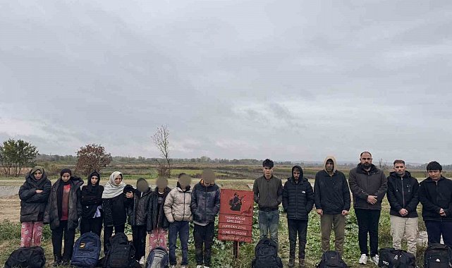 Edirne'de 29 düzensiz göçmen yakalandı