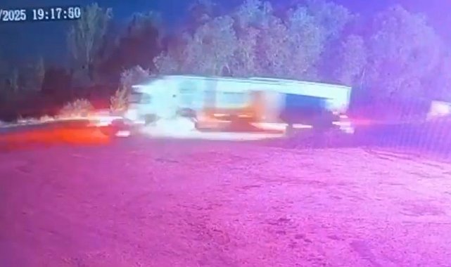 Edirne'deki zincirleme kaza kamerada