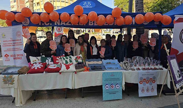 El emeği ürünleriyle 'kadına şiddete' dikkat çektiler