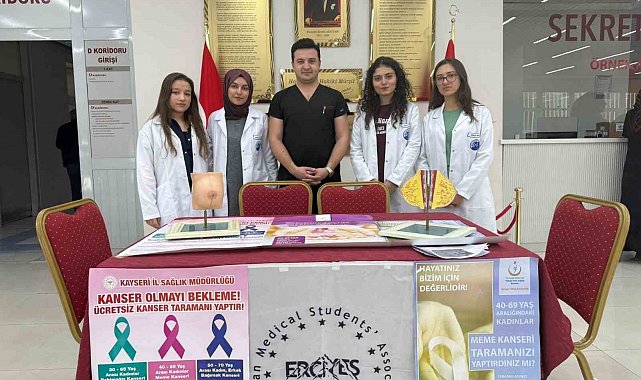 ERÜ Hastaneleri'nde meme kanserinde erken teşhisin önemi anlatıldı
