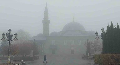 Erzurum güne sisle uyandı