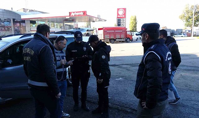 Erzurum polisinden göçmen operasyonu