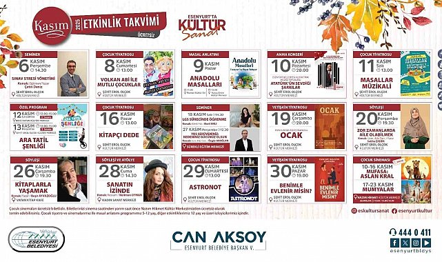 Esenyurt'ta Kasım ayı kültür ve sanatla dolu geçecek