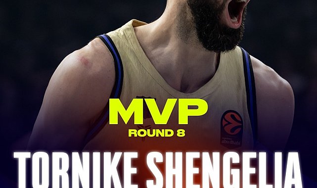 Euroleague'de 8. haftanın MVP'si Tornike Shengelia oldu