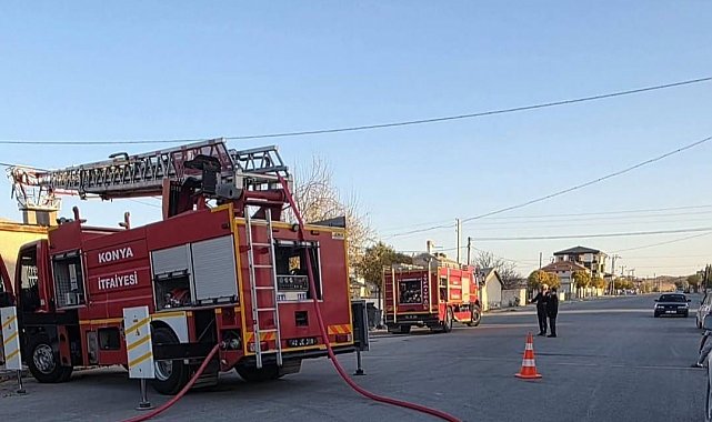 Ev ve dorsede çıkan yangın korkuttu