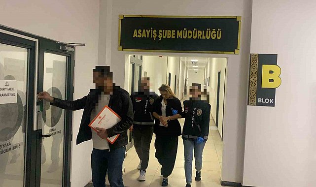 Evden ziynet eşyası ve saç şekillendirici çalan kadın yakalandı