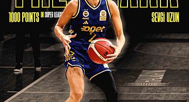 Fenerbahçeli Sevgi Uzun'dan, Kadınlar Basketbol Süper Ligi'nde 1000. sayı