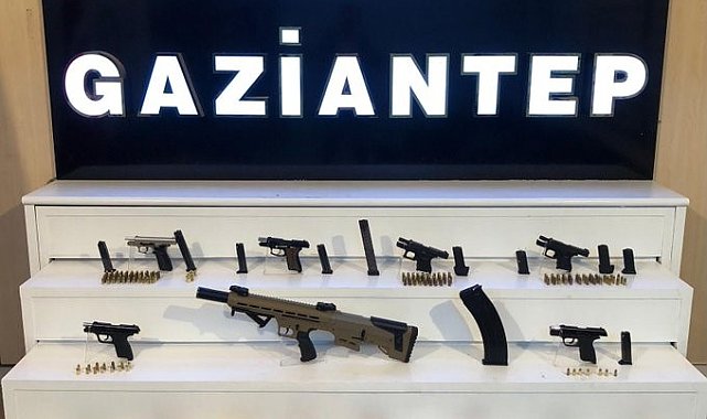 Gaziantep'te 7 adet kaçak silah ele geçirildi: 1 şahıs tutuklandı