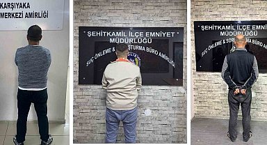 Gaziantep'te aranan 3 şahıs yakalandı