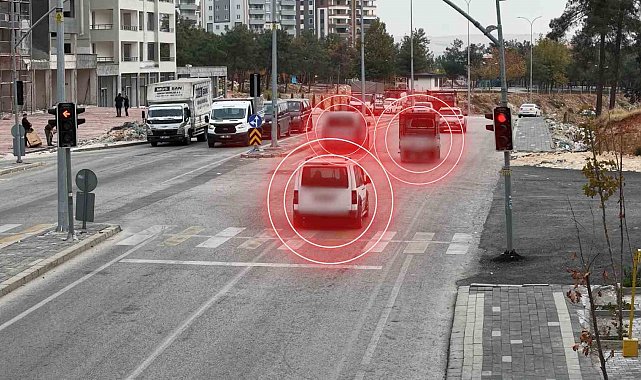 Gaziantep'te kırmızı ışık ihlali yapan 990 araca ceza