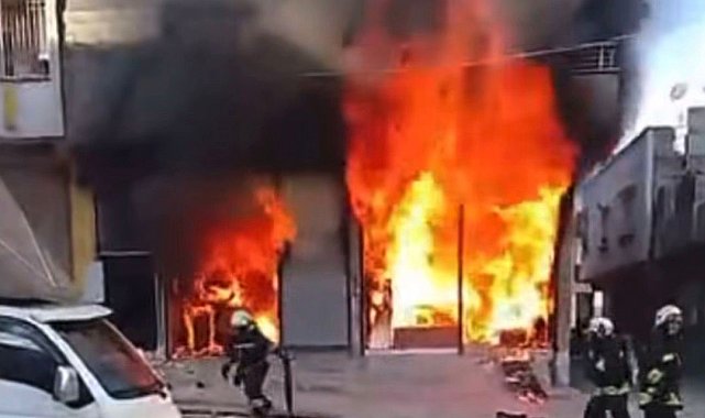 Gaziantep'te korkutan iş yeri yangını