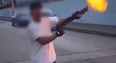 Gaziantep'te şok görüntüler: 3 şahıs pompalı tüfekle rastgele ateş açtı