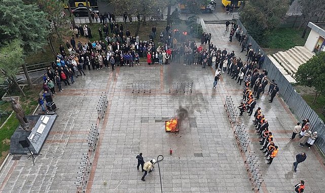 Gaziosmanpaşa Belediyesi'nden yangın tatbikatı