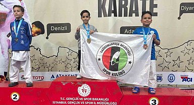 Gaziosmanpaşalı minik karateci Kaan Ayaz, Türkiye şampiyonu oldu