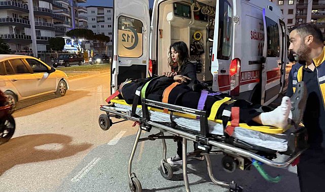 Gazipaşa'da otomobil ile motosiklet çarpıştı: 1 yaralı