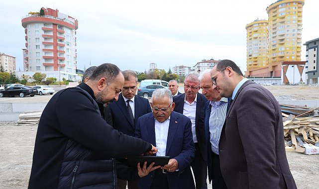 Gökkent mahallesindeki okul inşaatı incelendi