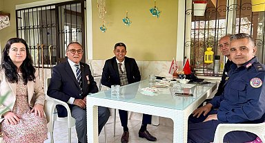 Gömeç'te Kıbrıs gazisine vefa ziyareti