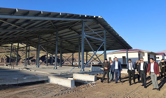 Güroymak'ta "Hayvan Pazarı ve Mezbahanesi" projesi devam ediyor