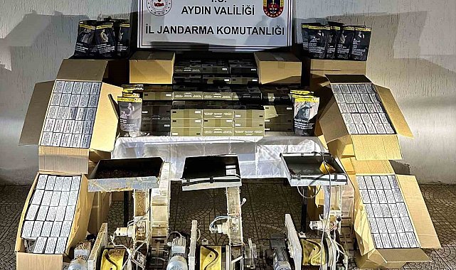 Halı yıkama dükkanı görünümlü iş yerinde kaçak sigara imalatı