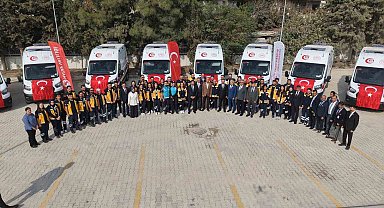 Hatay'da 12 yeni ambulans hizmete alındı