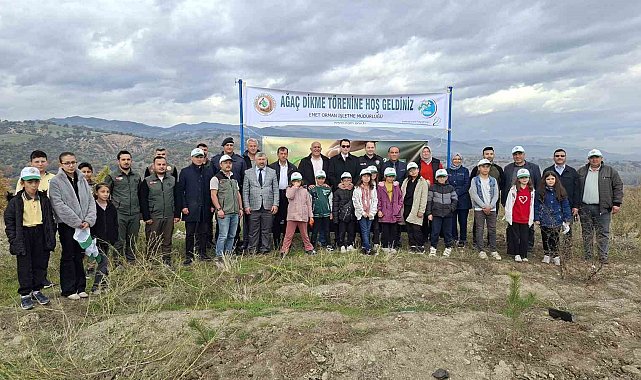 Hisarcık'ta Milli Ağaçlandırma Gününde 150 fidan toprakla buluştu