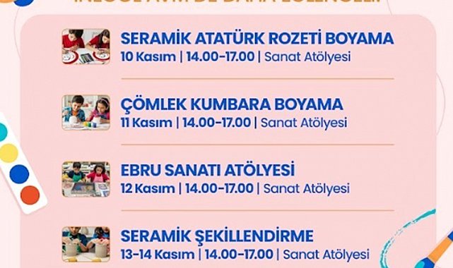 İnegöl AVM, Kasım ayı etkinlik programını duyurdu