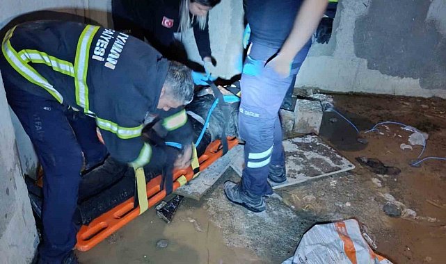 İnşaat boşluğuna düşen kişi yaralandı