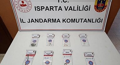 Isparta'da jandarmadan uyuşturucu ve tarihi eser operasyonu: 9 kişi yakalandı