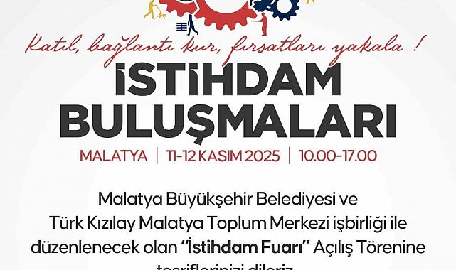 İstihdam buluşmaları Malatya'da başlıyor