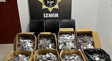 İzmir'de uyuşturucu operasyonu: 168 bin 448 sentetik ecza ele geçirildi