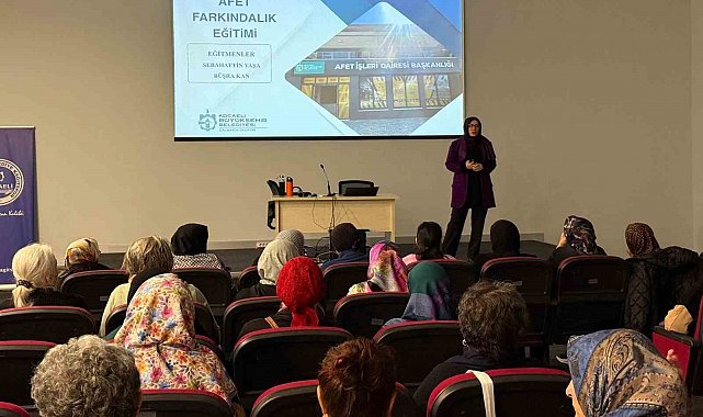 Kadınlara afet bilinci eğitimi