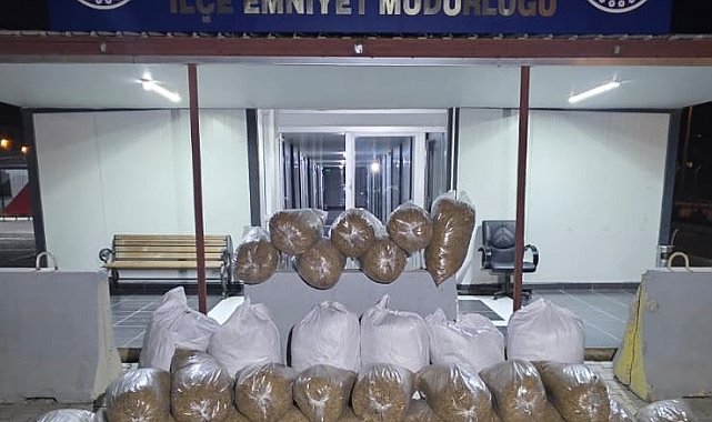 Kahramanmaraş'ta 449 kilogram kaçak tütün ele geçirildi
