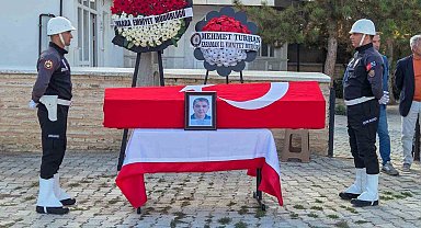 Kalbine yenik düşen polis memuru son yolculuğuna uğurlandı