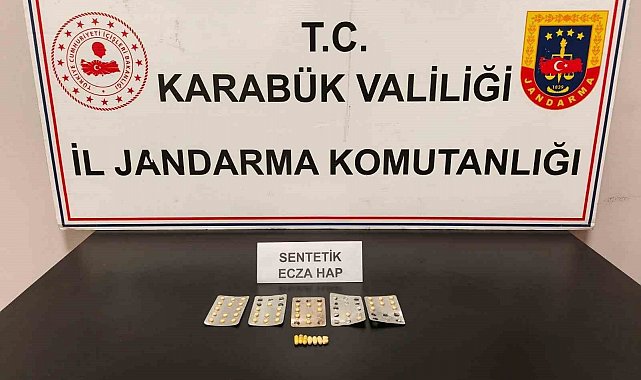 Karabük'te 47 adet uyuşturucu hap ele geçirildi